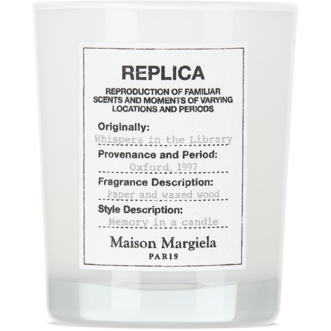 Photo: Maison Margiela Replica Whispers In The Library Candle, 5.82 oz