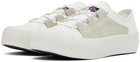 Needles White Asymmetric Ghillie Sneakers