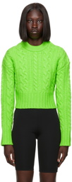 AMI Alexandre Mattiussi Green Virgin Wool Sweater