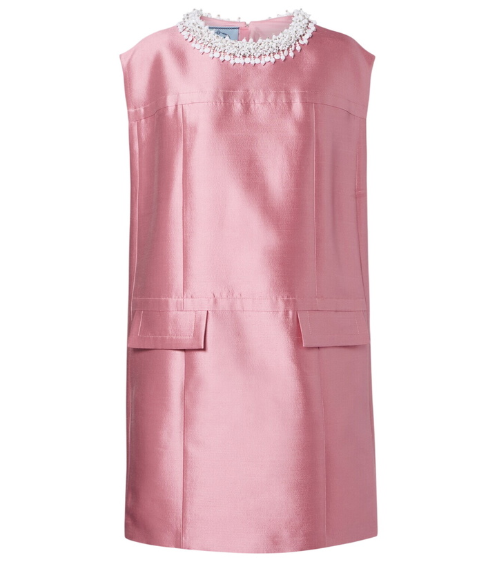 Photo: Prada Embellished wool and silk minidress