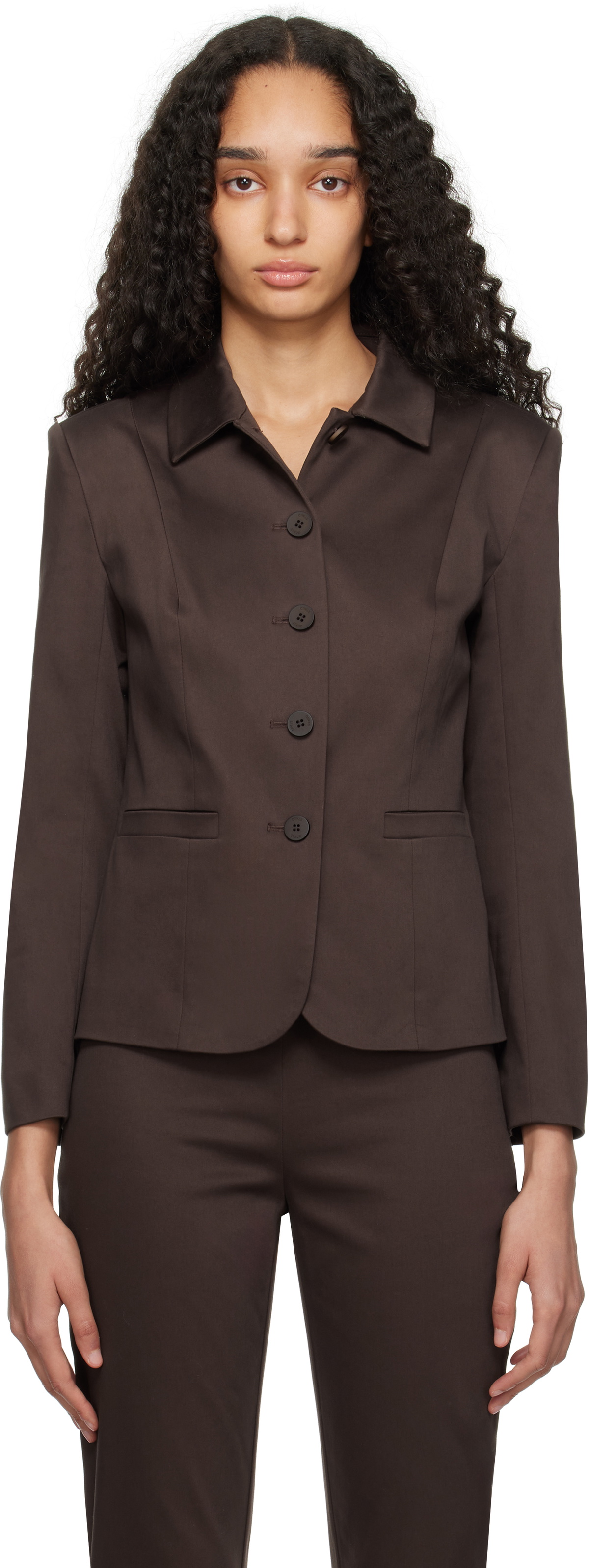 Staud Brown Robert Jacket
