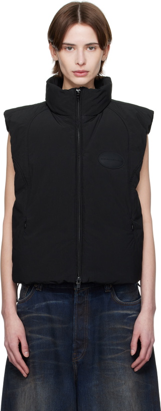 Photo: Alexander Wang Black Logo Patch Down Vest