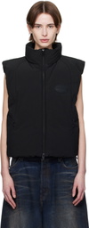 Alexander Wang Black Logo Patch Down Vest