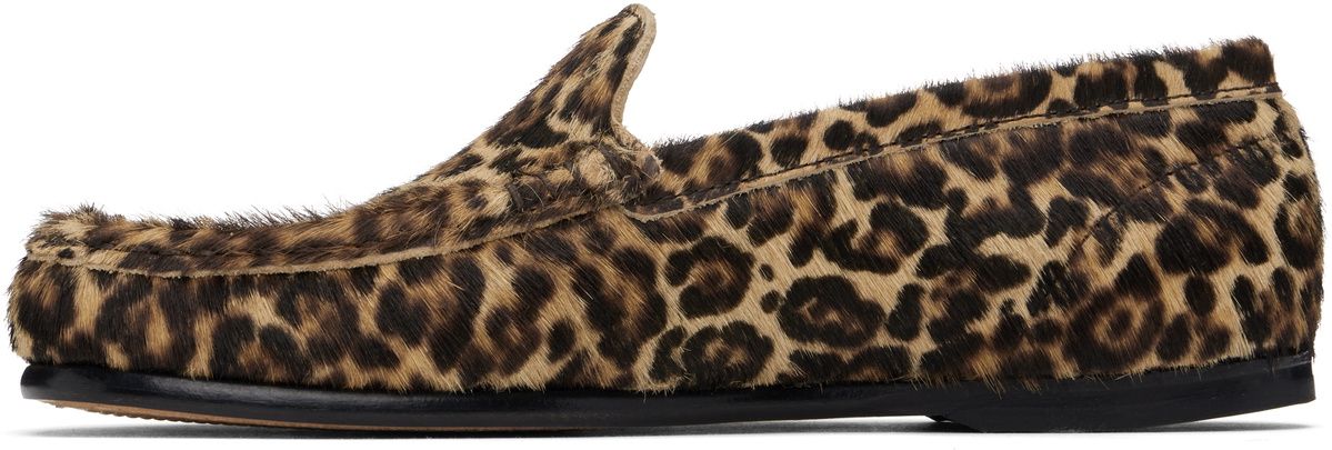 A.P.C. Black & Tan Swan Loafers