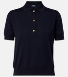 'S Max Mara Cotton, silk, and cashmere polo sweater
