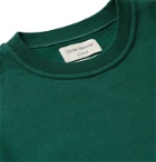Oliver Spencer Loungewear - Harris Organic Fleece-Back Cotton-Jersey Sweatshirt - Green