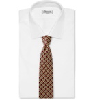 E.MARINELLA - 8.5cm Printed Silk-Twill Tie - Burgundy