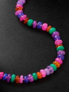 JIA JIA - Jumbo Gold Rainbow Opal Necklace