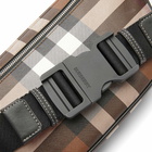 Burberry Men's Cason Check Waist Bag in Dark Birch Brown