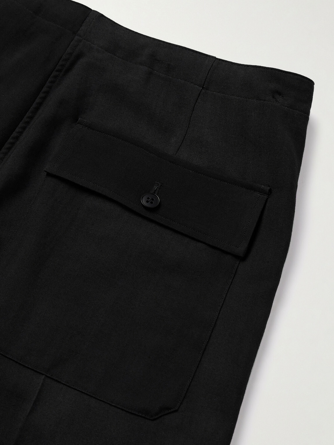 Kaptain Sunshine - Straight-Leg Wool-Twill Drawstring Suit Trousers - Gray