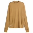 Bandit Men's Men's Aura Grid Mockneck Long Sleeve in Antique Brass