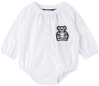 Burberry Baby Navy & White Thomas Bear Three-Piece Set