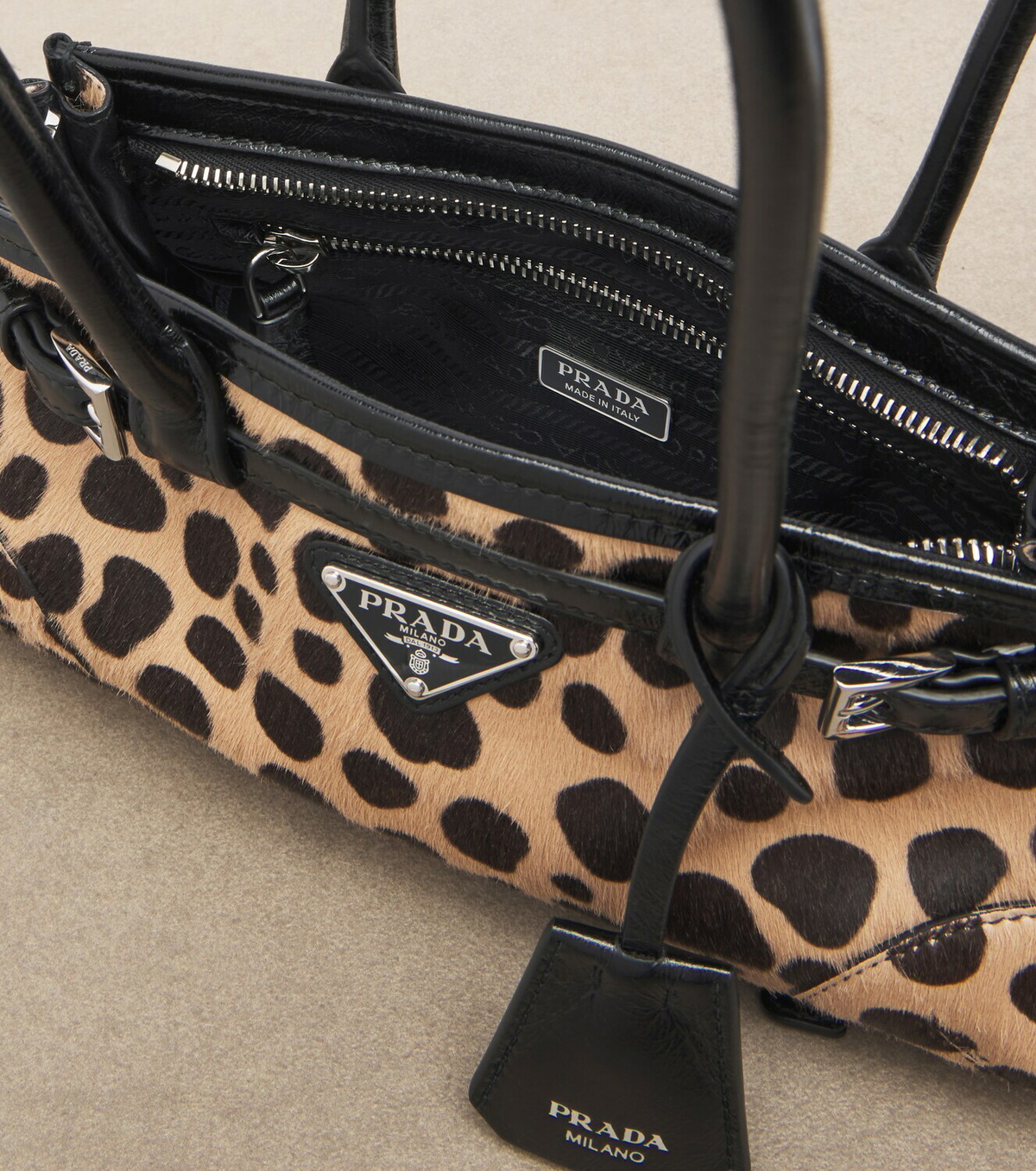 Prada Prada Bonnie Small calf hair shoulder bag