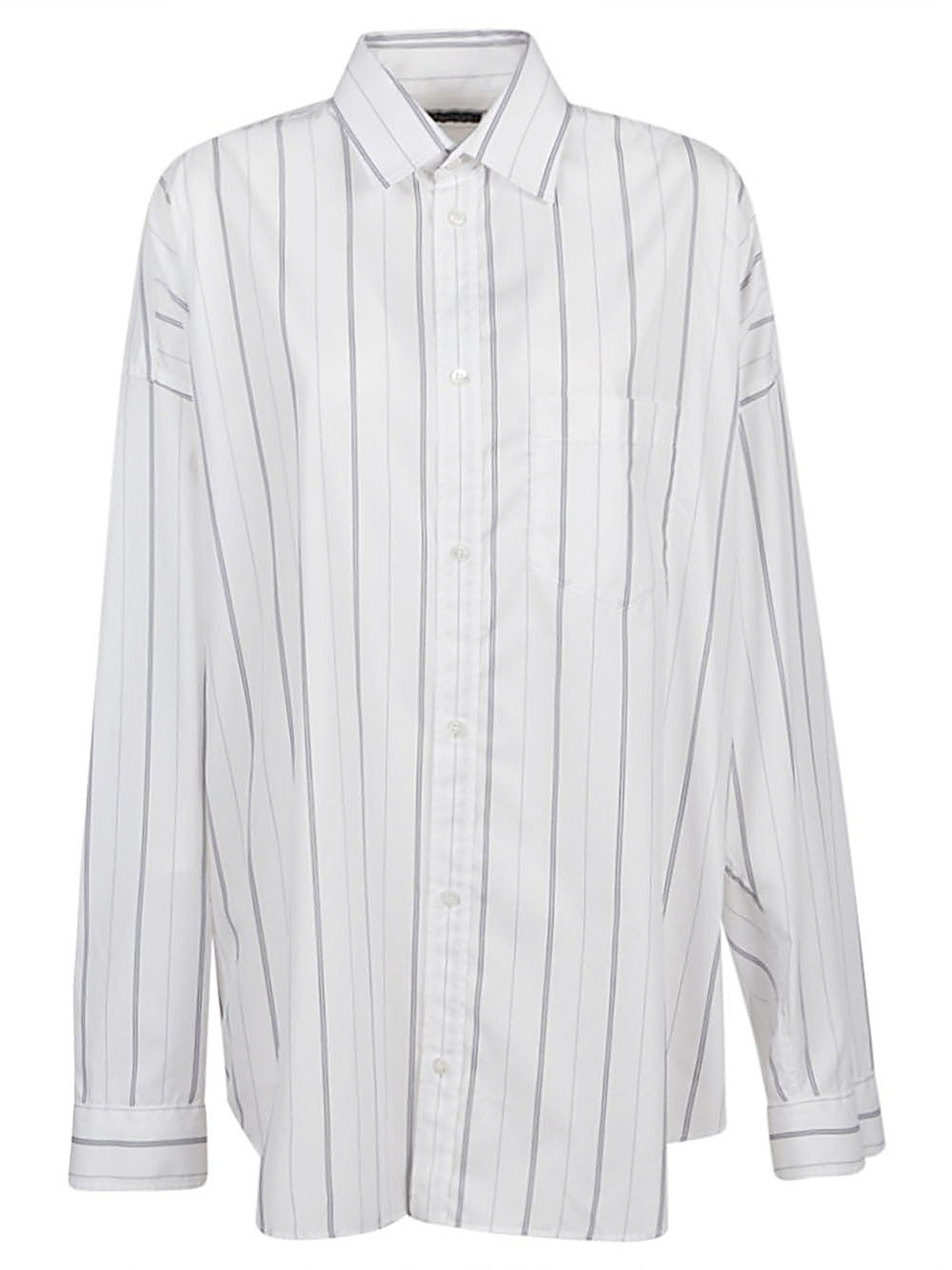 BALENCIAGA - Striped Cotton Shirt Balenciaga