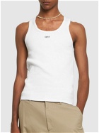 OFF-WHITE - Off Stamp Cotton Blend Tank Top