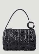 Rhombi Small Shoulder Bag in Black