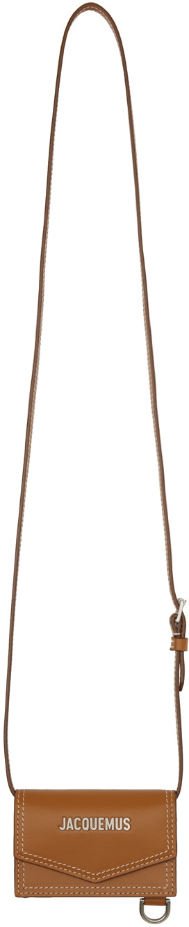 Jacquemus Brown Le Chouchou 'Le Porte Azur' Card Holder