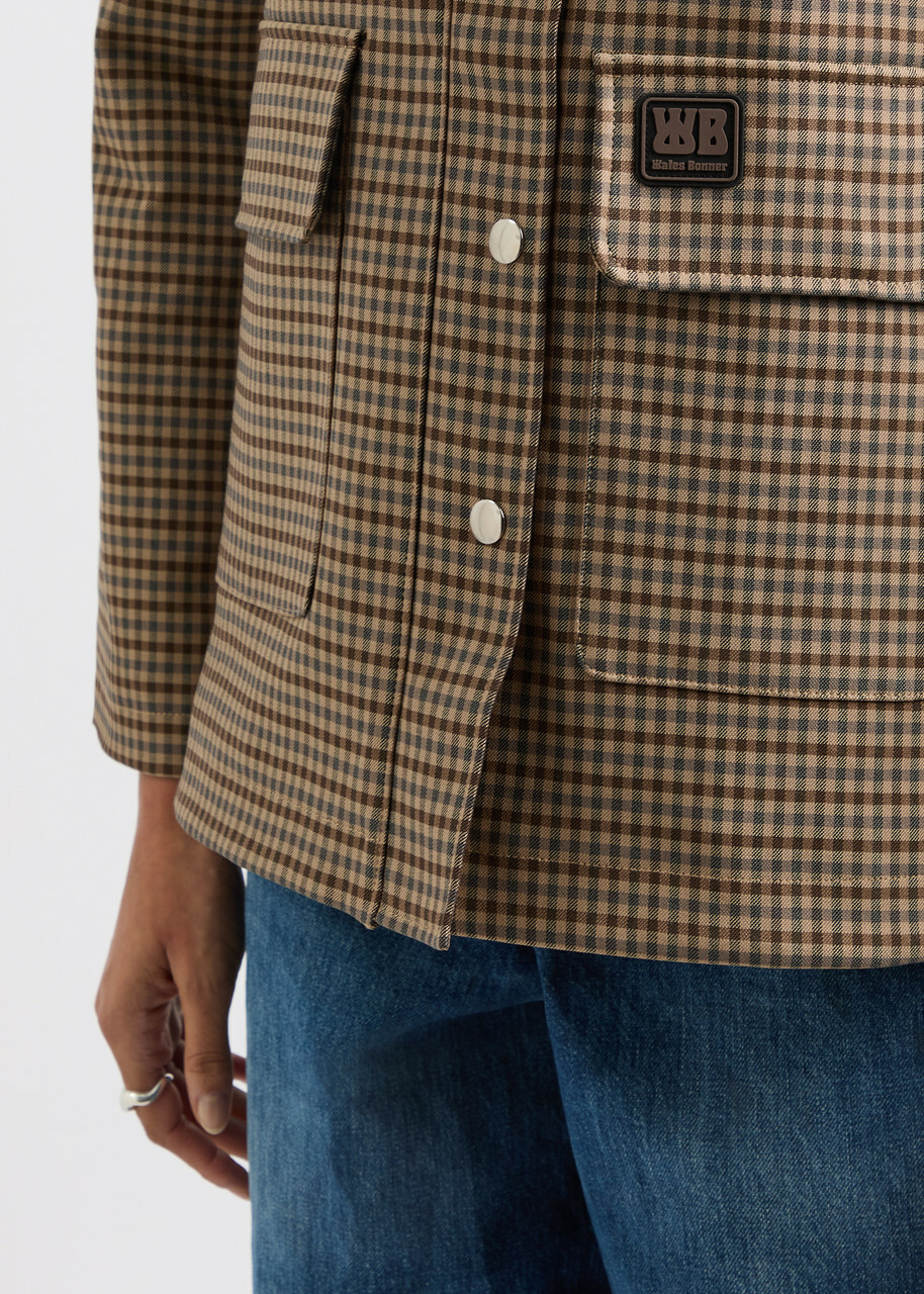 Wales Bonner Alto Checked Cotton-blend Jacket Multicoloured