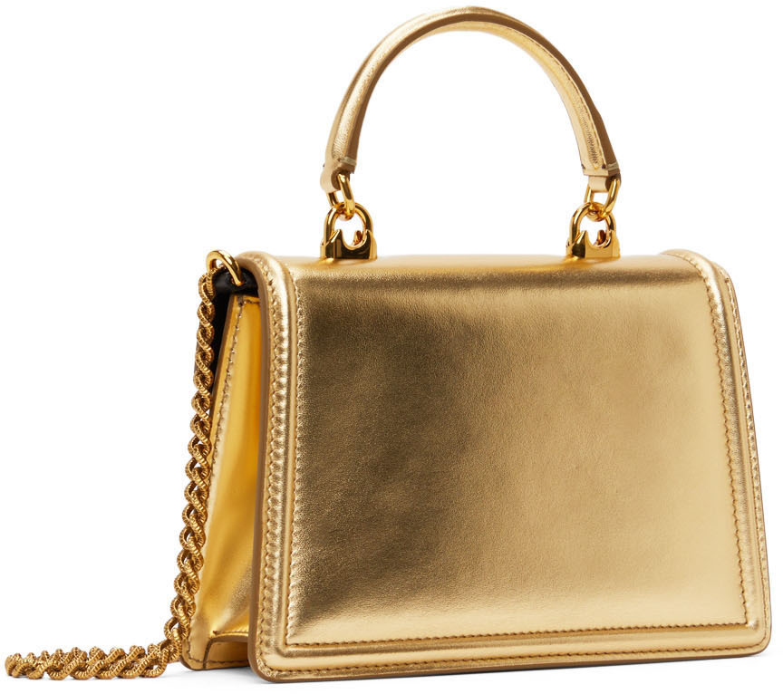 Gold dolce and gabbana bag hot sale