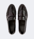 The Row Soft eel leather loafers