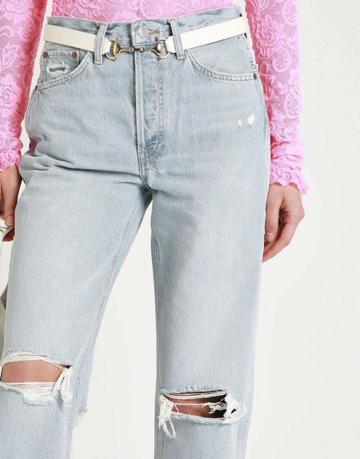 Re/done Womens Jeans in Blue