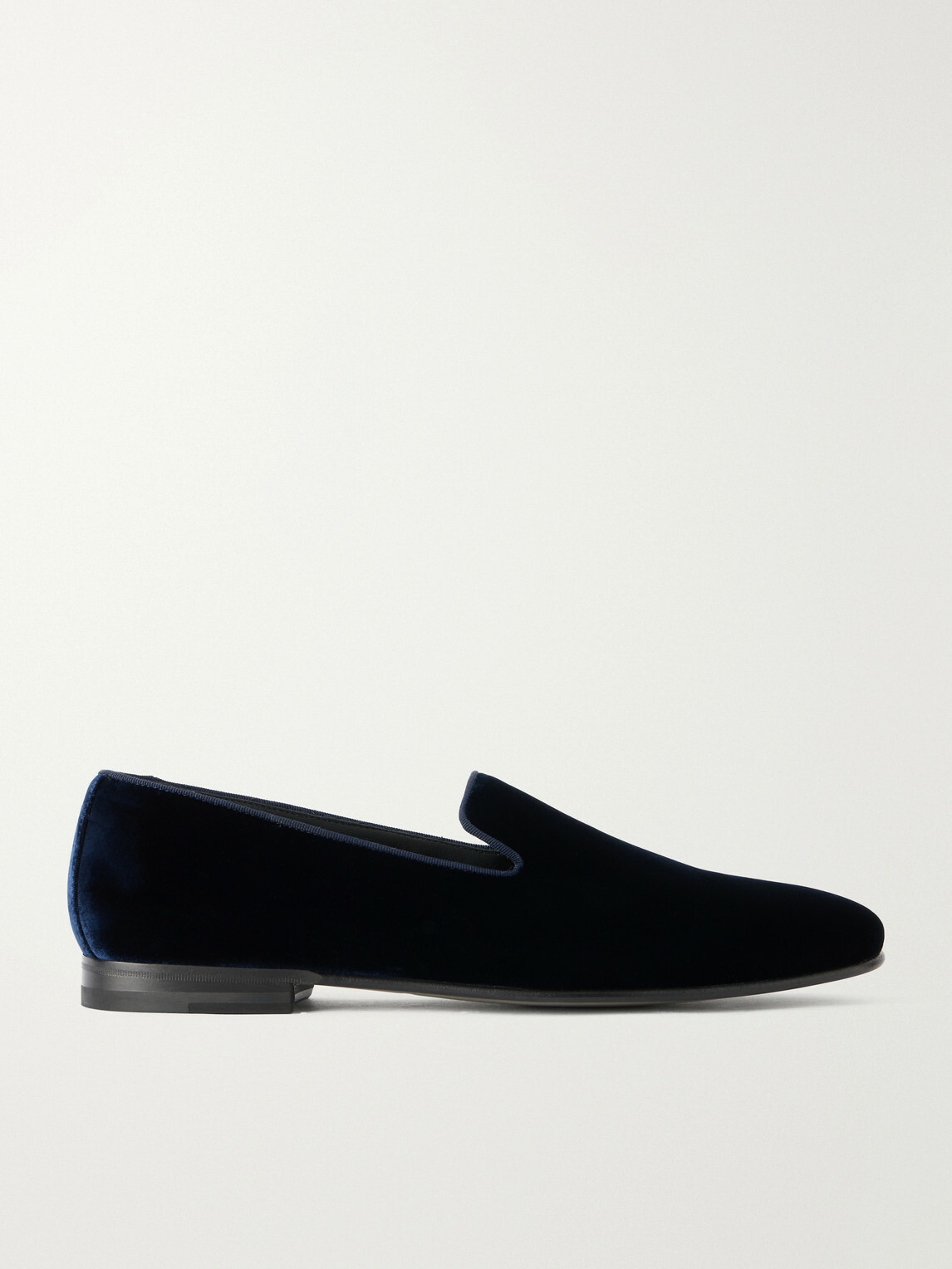 Manolo Blahnik - Mario Velvet Loafers - Blue