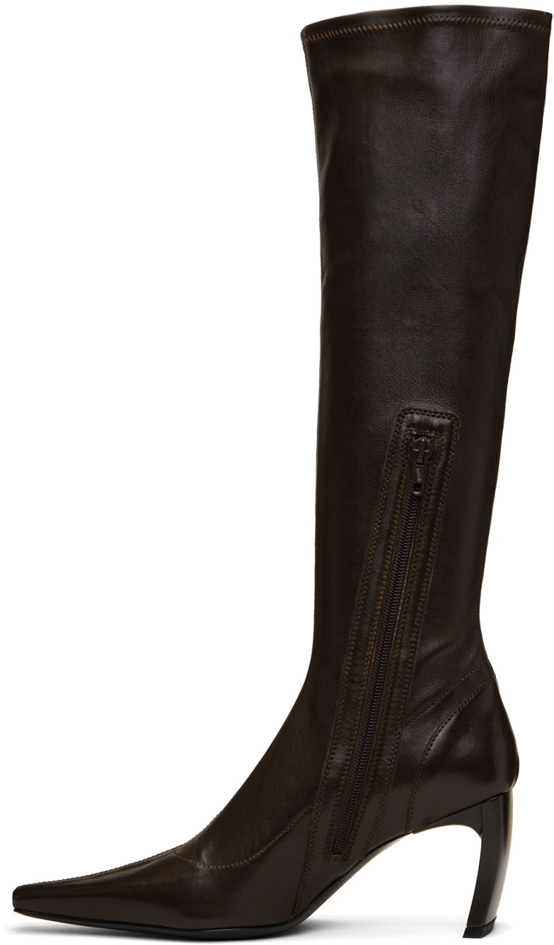 KNWLS Brown Serpent Tall Boots