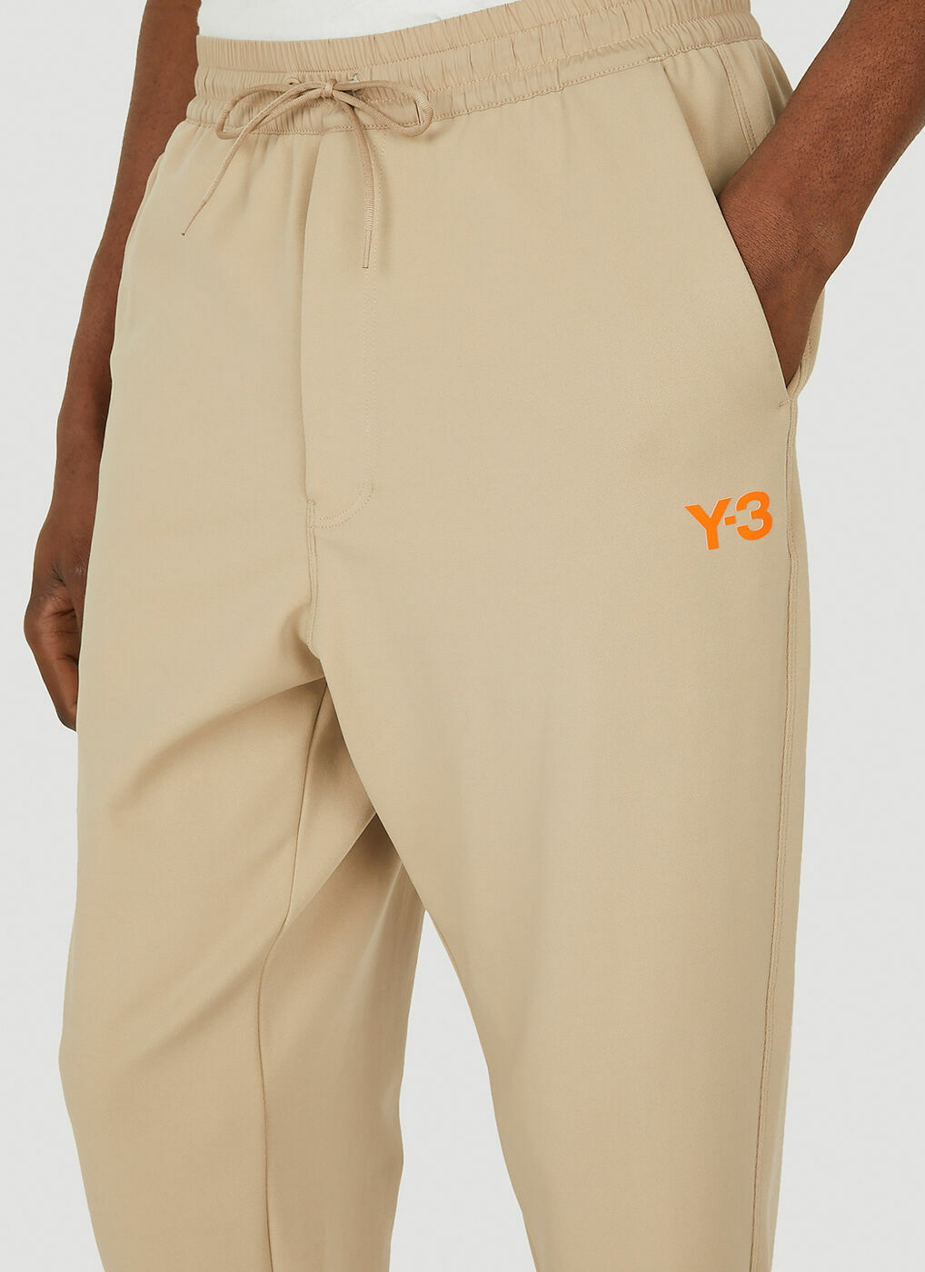 Cuffed Track Pants in Khaki Y-3