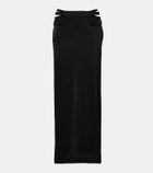 Dion Lee Pocket Column mid-rise satin maxi skirt