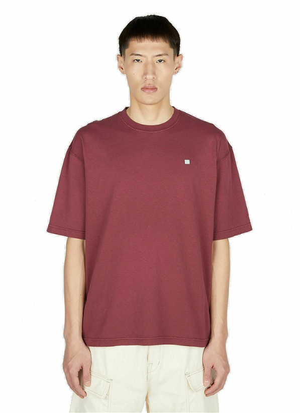 Photo: Acne Studios - Face Patch T-Shirt in Red