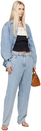 Magda Butrym Blue Loose Leg Jeans