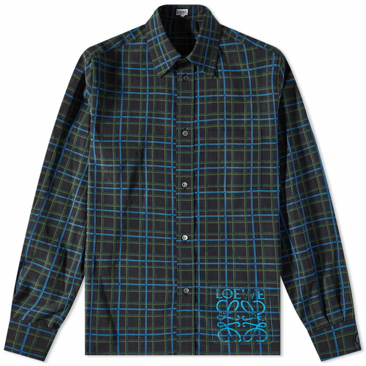 Photo: Loewe Anagram Stamp Check Shirt