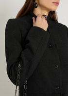Courrèges Belted Tweed Jacket Black