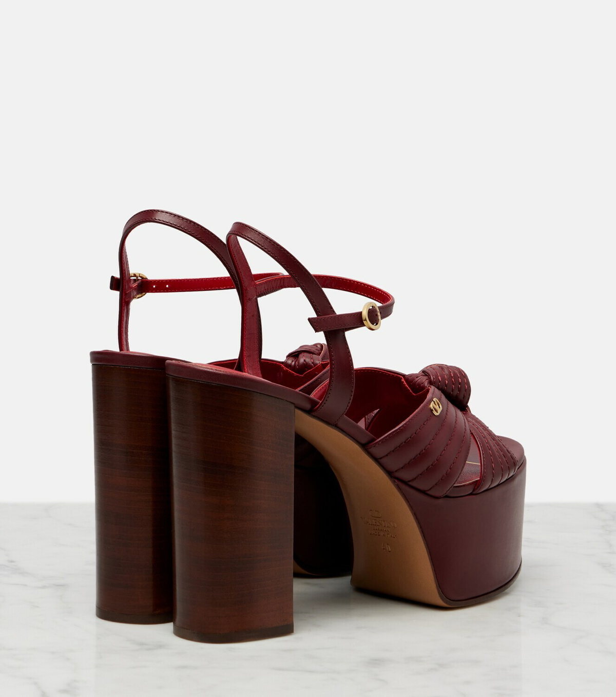Valentino Garavani Crasher VLogo leather platform sandals