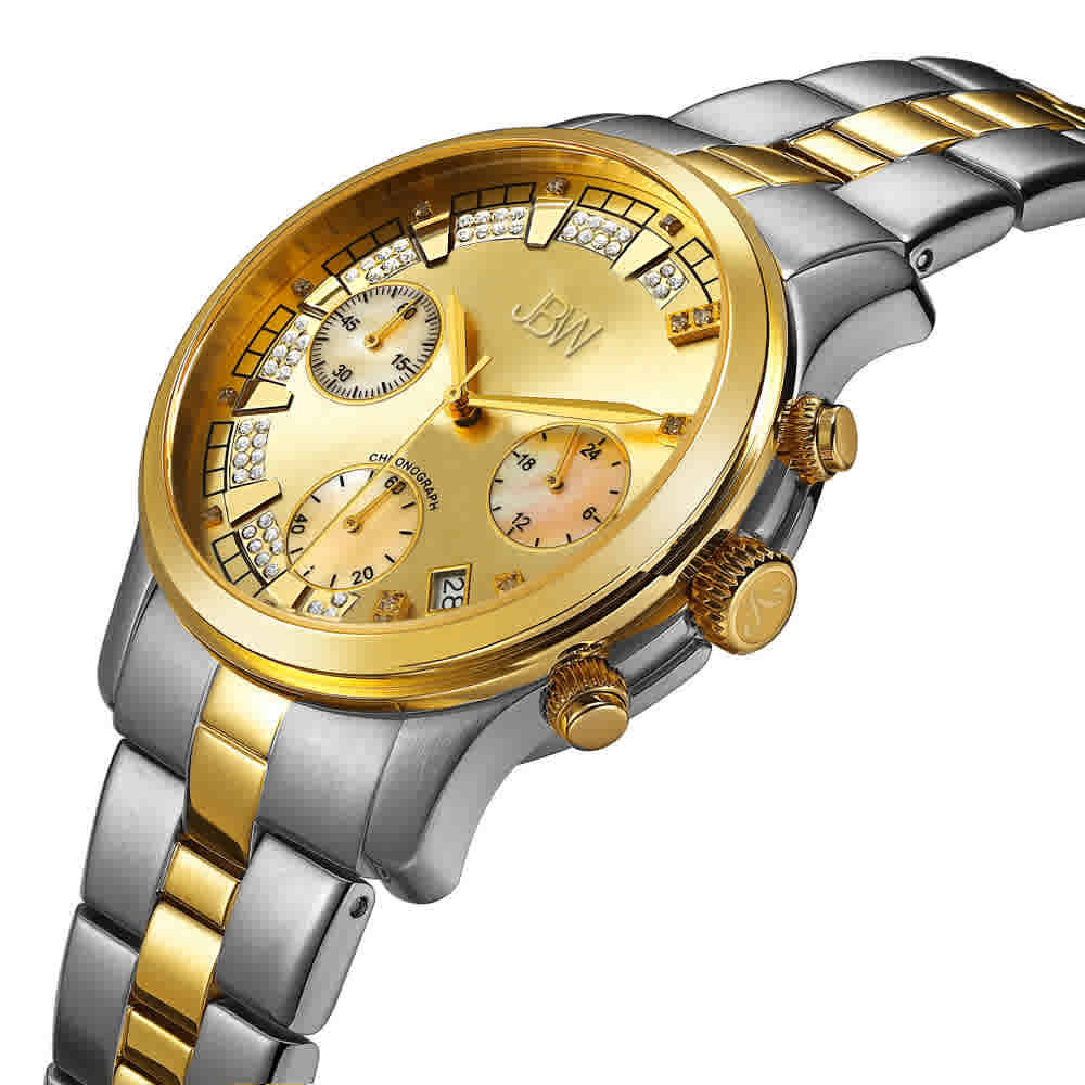 JBW Muse Chronograph Quartz Diamond Unisex Watch JB-6217-C