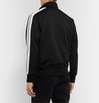 Palm Angels - Striped Logo-Print Tech-Jersey Track Jacket - Black