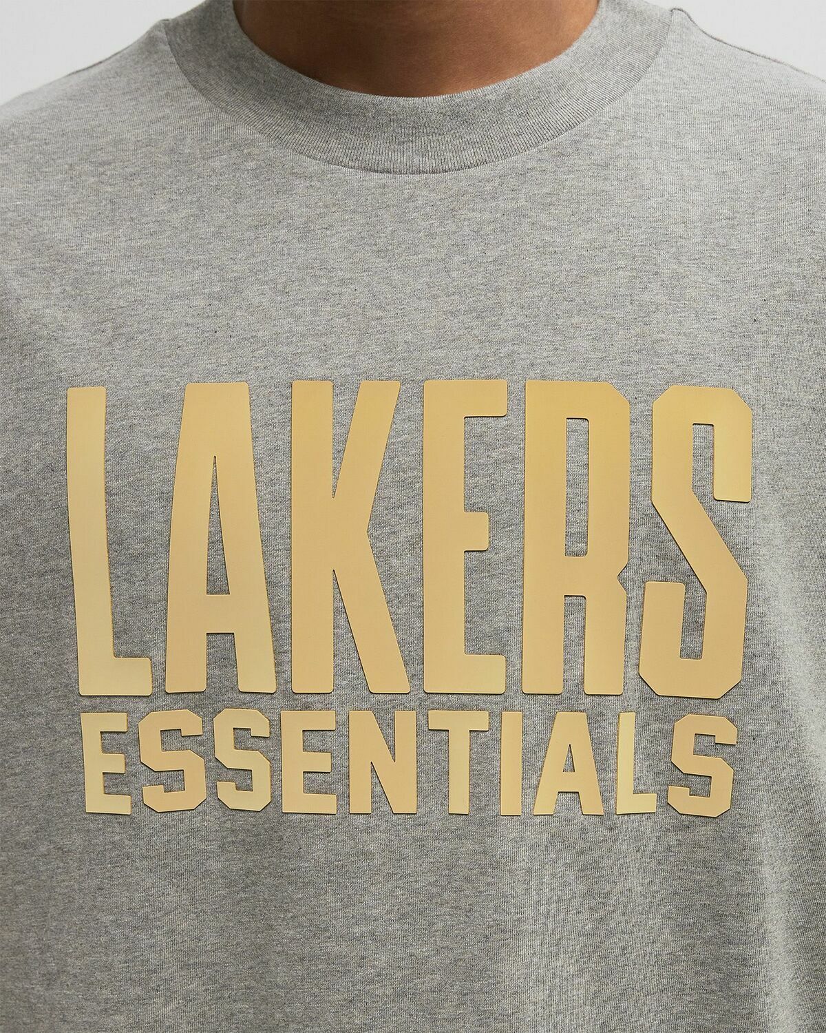 Fear of God Essentials S/S TEE - LOS ANGELES LAKERS Grey Mens Shortsleefe