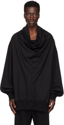 Julius Black Drape Long Sleeve T-Shirt