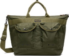 RRL Khaki Nylon Utility Messenger Tote