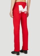 Mowalola Logo Print Track Pants unisex Red