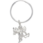 Georgia Kemball Silver Cupid Hoop Earrings