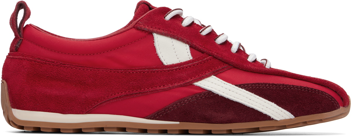 Alohas Red Tb.304 Nylon Leather Sneakers