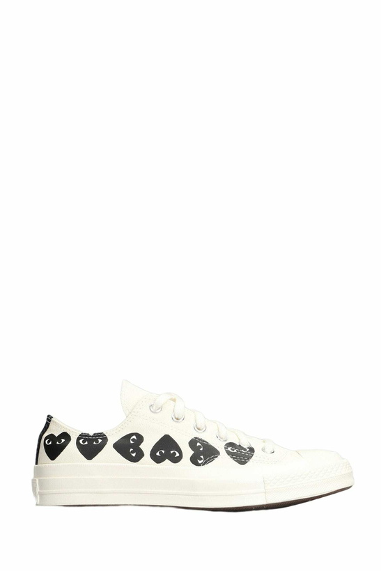 Photo: Comme des Garçons Play Chuck 70 Cdg Low Sneakers In Beige Cotton