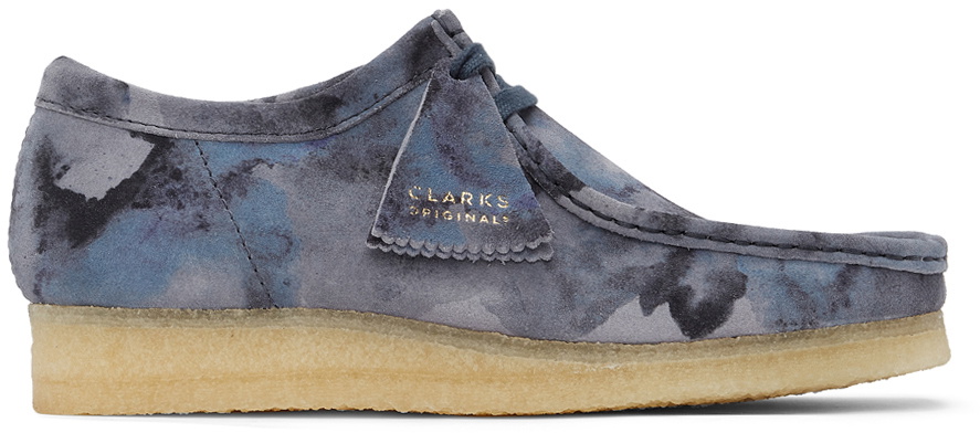 Clarks Originals Blue Camo Wallabee Derbys Clarks Originals