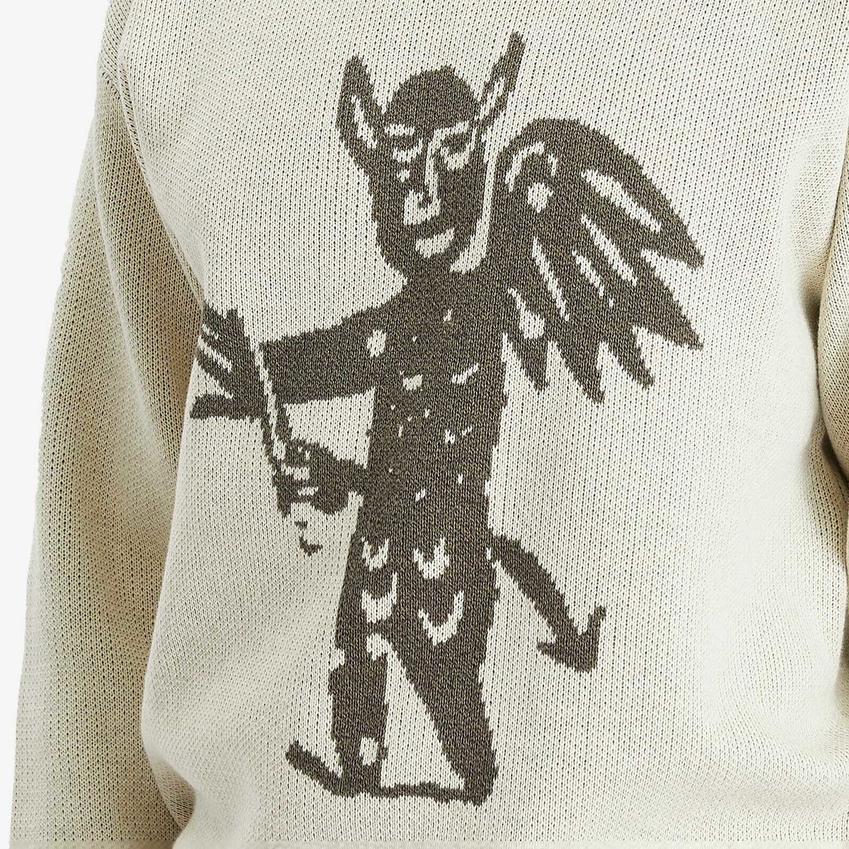 Heresy Men's Rogue Knit Sweater in Ecru