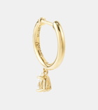 Anita Ko 18kt gold single earring with diamonds