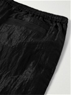 Acne Studios - Porondo Wide-Leg Ruffled Crinkled-Nylon Ripstop Trousers - Black