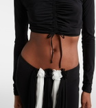 Nensi Dojaka Ruched crop top