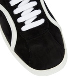 Toteme Leather-trimmed suede sneakers