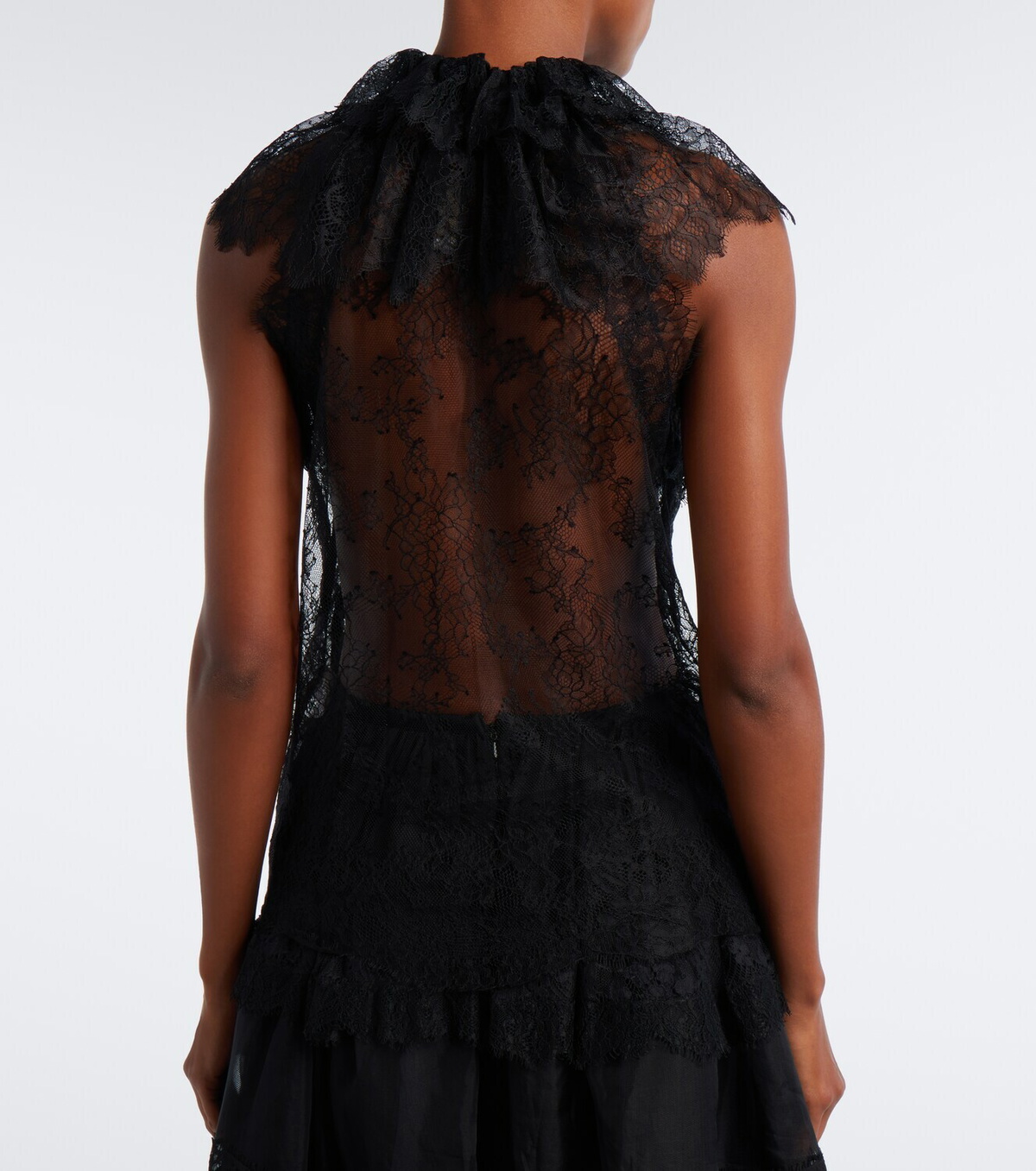 Elie Saab Sheer lace top